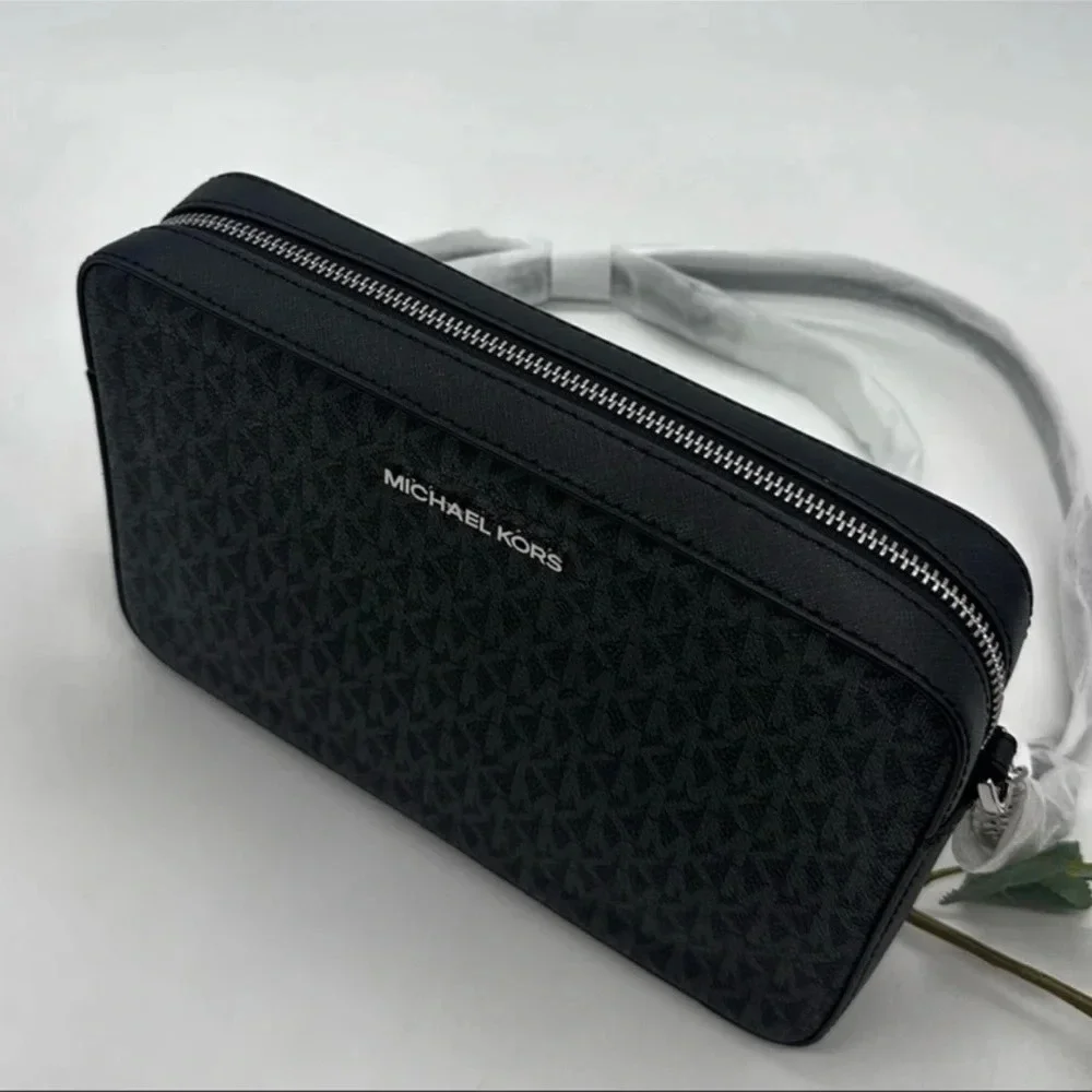 Michael Kors Large EW Crossbody Bag & Large Trifold Wallet Black | BUNDLE SET